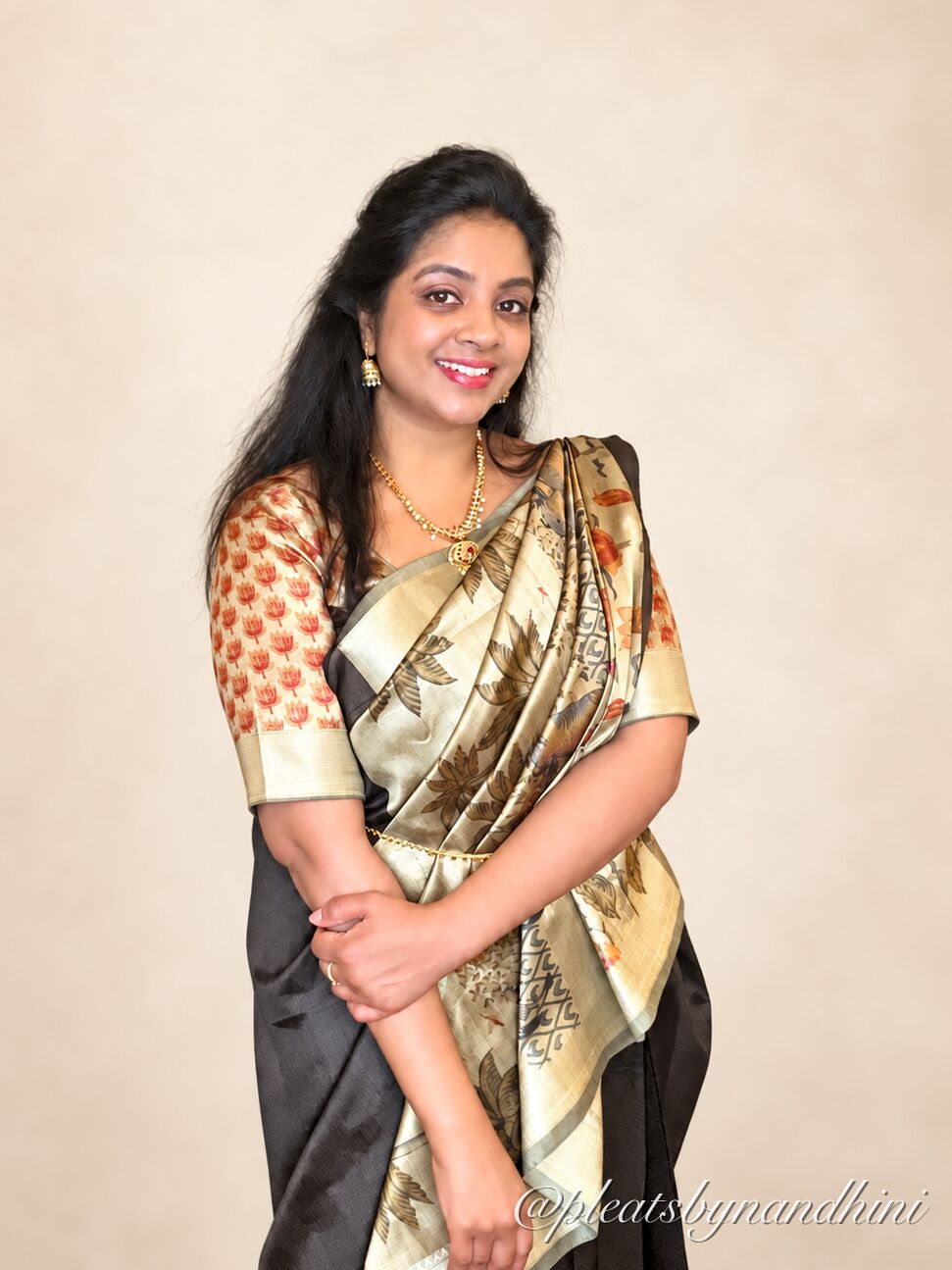Nandhini, saree draping artist in Sugar Land